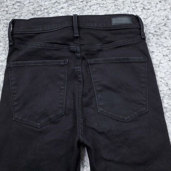 Abercrombie 2 26 Short Ultra High Rise Super Skinny Jeans Black Distressed - Picture 3 of 10